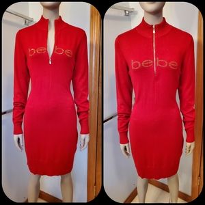 Bebe Logo Sweater Dress